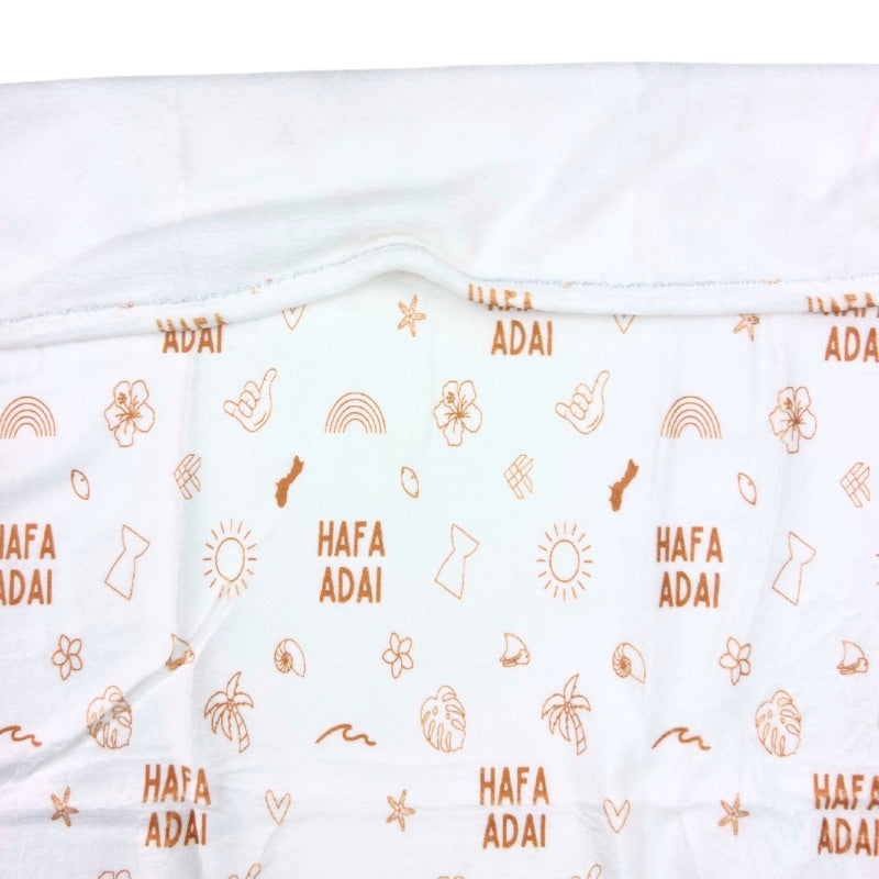 ADULT Plush Blanket Island in the Sun