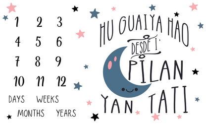 Milestone Blanket ILY to the Moon & Back