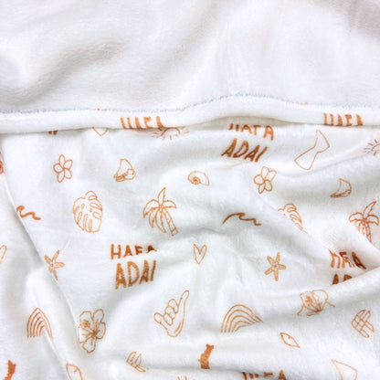 ADULT Plush Blanket Island in the Sun