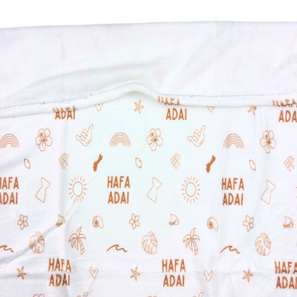 ADULT Plush Blanket Island in the Sun