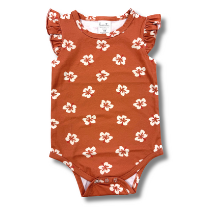 Hibiscus Ruffle Onesie
