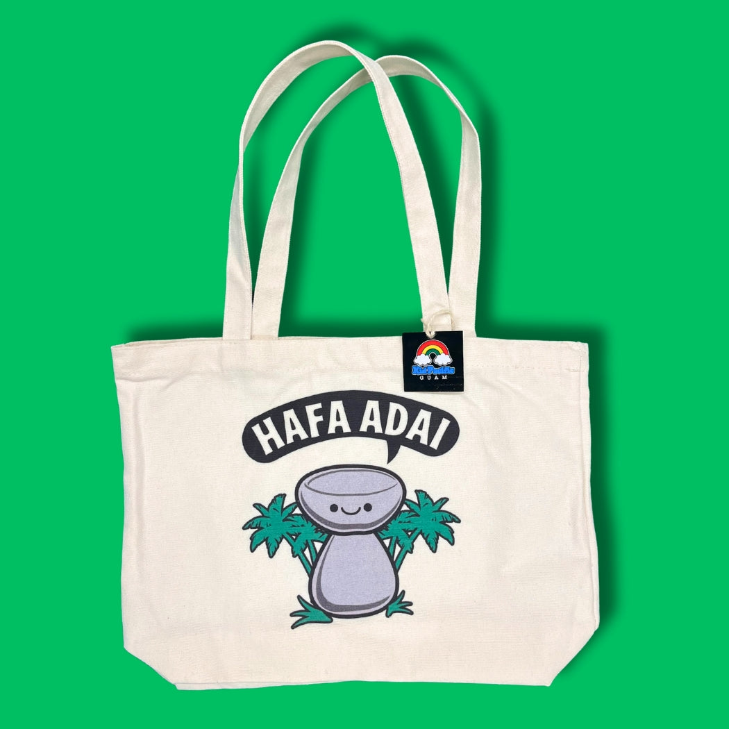 Canvas Tote Hafa Adai Latte